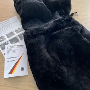 Sheepskin car seat cover